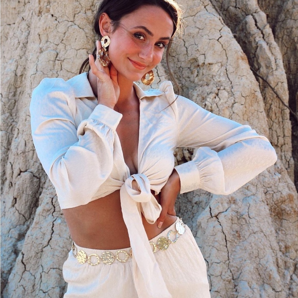 Ellenrae Tie front top